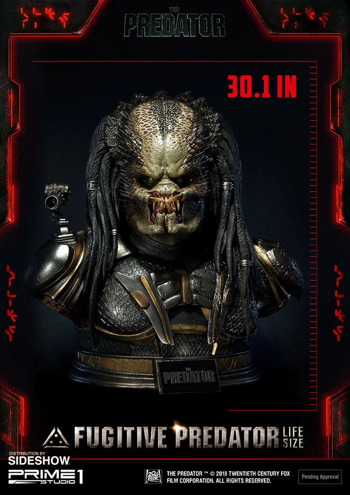 Maybang's Collectibles Prime 1 Studios Prime 1 Studio The Predator Fugitive Predator Life Size Bust Statue 6 Maybang's Collectibles Prime 1 Studios Prime 1 Studio The Predator Fugitive Predator Life Size Bust Statue
