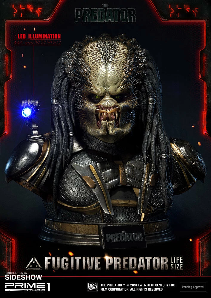 Maybang's Collectibles Prime 1 Studios Prime 1 Studio The Predator Fugitive Predator Life Size Bust Statue 9 Maybang's Collectibles Prime 1 Studios Prime 1 Studio The Predator Fugitive Predator Life Size Bust Statue