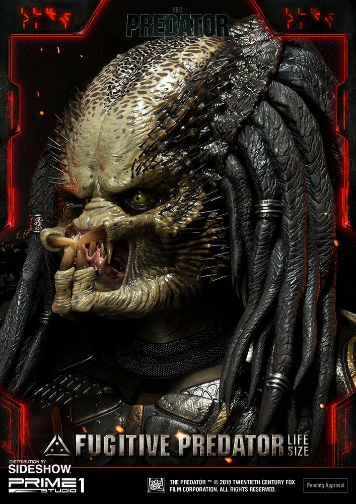 Maybang's Collectibles Prime 1 Studios Prime 1 Studio The Predator Fugitive Predator Life Size Bust Statue 12 Maybang's Collectibles Prime 1 Studios Prime 1 Studio The Predator Fugitive Predator Life Size Bust Statue
