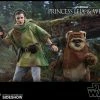 Maybang's Collectibles Hot Toys Star Wars Episode VI Return Of The Jedi Princess Leia & Ewok Wicket 1/6 Scale Figure Set