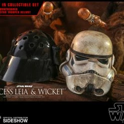 Maybang's Collectibles Hot Toys Star Wars Episode VI Return Of The Jedi Princess Leia & Ewok Wicket 1/6 Scale Figure Set