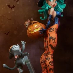 Maybang's Collectibles Sideshow Collectibles Sideshow Chris Sanders Happy HallowQueens Collection Pumpkin Witch Statue