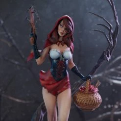 Maybang's Collectibles Sideshow Collectibles Sideshow J. Scott Campbell’s Fairytale Fantasies Collection Red Riding Hood Statue