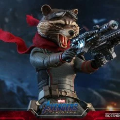 Maybang's Collectibles Hot Toys Marvel Comics Avengers Endgame Rocket Raccoon 1/6 Scale Collectible Figure