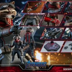 Maybang's Collectibles Hot Toys Marvel Comics Avengers Endgame Rocket Raccoon 1/6 Scale Collectible Figure