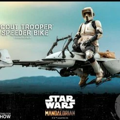 Maybang's Collectibles Hot Toys Star Wars The Mandalorian - Television Masterpiece Series Scout Trooper And Speeder Bike 1/6 Scale Collectible Figure Set