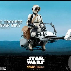 Maybang's Collectibles Hot Toys Star Wars The Mandalorian - Television Masterpiece Series Scout Trooper And Speeder Bike 1/6 Scale Collectible Figure Set