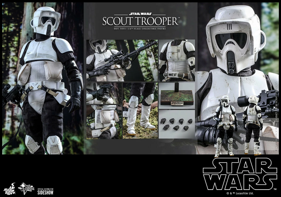 Maybang's Collectibles Hot Toys Star Wars: Episode VI – Return Of The Jed Scout Trooper 1/6 Scale 12" Collectible Figure 14 Maybang's Collectibles Hot Toys Star Wars: Episode VI – Return Of The Jed Scout Trooper 1/6 Scale 12" Collectible Figure