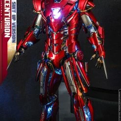 Maybang's Collectibles Hot Toys Marvel Comics Iron Man 3 Iron Man Silver Centurion (Armor Suit Up Version) Diecast 1/6 Scale 12" Collectible Figure