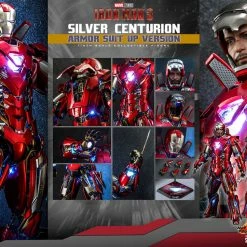 Maybang's Collectibles Hot Toys Marvel Comics Iron Man 3 Iron Man Silver Centurion (Armor Suit Up Version) Diecast 1/6 Scale 12" Collectible Figure 29 Maybang's Collectibles Hot Toys Marvel Comics Iron Man 3 Iron Man Silver Centurion (Armor Suit Up Version) Diecast 1/6 Scale 12