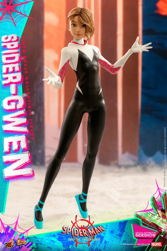 Maybang's Collectibles Hot Toys Marvel Comics Spider-Man: Into The Spider-Verse Spider-Gwen 1/6 Scale Collectible Figure 1 Maybang's Collectibles Hot Toys Marvel Comics Spider-Man: Into The Spider-Verse Spider-Gwen 1/6 Scale Collectible Figure