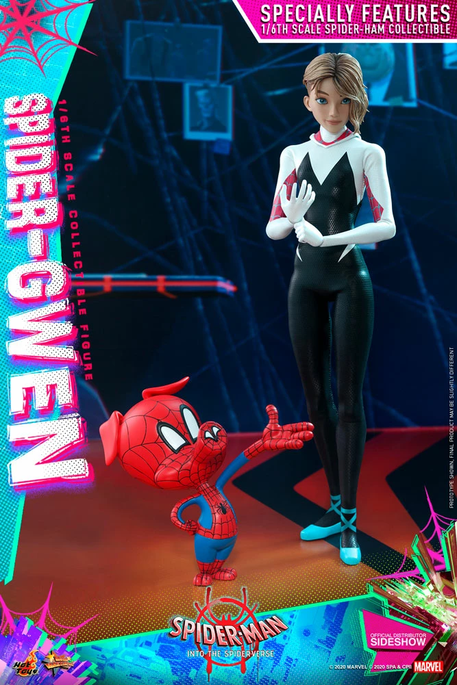 Maybang's Collectibles Hot Toys Marvel Comics Spider-Man: Into The Spider-Verse Spider-Gwen 1/6 Scale Collectible Figure 4 Maybang's Collectibles Hot Toys Marvel Comics Spider-Man: Into The Spider-Verse Spider-Gwen 1/6 Scale Collectible Figure