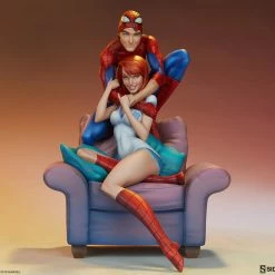 Maybang's Collectibles Sideshow Marvel Comics Spider-Man And Mary Jane Maquette Statue Sideshow Collectibles