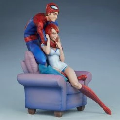 Maybang's Collectibles Sideshow Marvel Comics Spider-Man And Mary Jane Maquette Statue Sideshow Collectibles