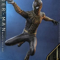 Maybang's Collectibles Hot Toys Marvel Spider-Man: No Way Home Spider-Man (Black & Gold Suit) 1/6 Scale 12" Collectible Figure 12 Maybang's Collectibles Hot Toys Marvel Spider-Man: No Way Home Spider-Man (Black & Gold Suit) 1/6 Scale 12