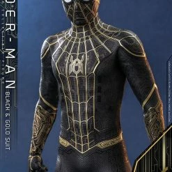 Maybang's Collectibles Hot Toys Marvel Spider-Man: No Way Home Spider-Man (Black & Gold Suit) 1/6 Scale 12" Collectible Figure 18 Maybang's Collectibles Hot Toys Marvel Spider-Man: No Way Home Spider-Man (Black & Gold Suit) 1/6 Scale 12