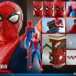 Maybang's Collectibles Hot Toys Marvel Spider-Man Game Spider-Man (Classic Suit) 1/6 Scale Collectible Figure