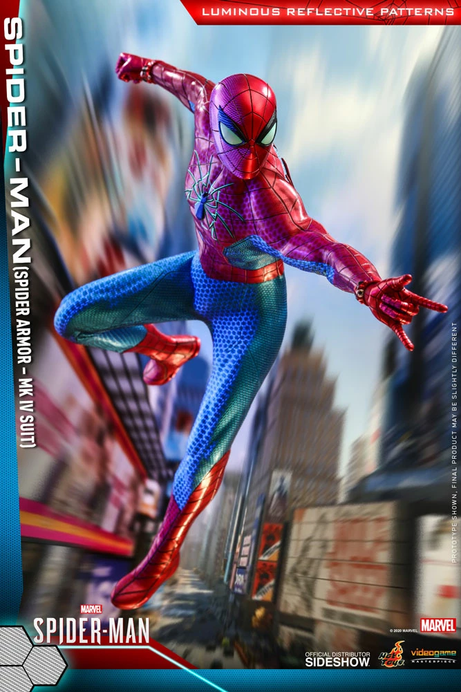 Maybang's Collectibles Hot Toys Marvel Spider-Man Game Spider-Man (Spider Armor - MK IV Suit) 1/6 Scale 12 Action Figure 2 Maybang's Collectibles Hot Toys Marvel Spider-Man Game Spider-Man (Spider Armor - MK IV Suit) 1/6 Scale 12 Action Figure