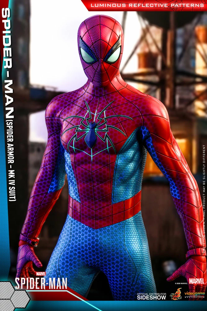 Maybang's Collectibles Hot Toys Marvel Spider-Man Game Spider-Man (Spider Armor - MK IV Suit) 1/6 Scale 12 Action Figure 8 Maybang's Collectibles Hot Toys Marvel Spider-Man Game Spider-Man (Spider Armor - MK IV Suit) 1/6 Scale 12 Action Figure