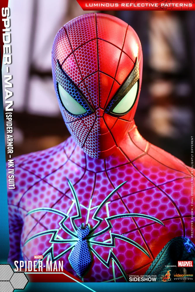 Maybang's Collectibles Hot Toys Marvel Spider-Man Game Spider-Man (Spider Armor - MK IV Suit) 1/6 Scale 12 Action Figure 9 Maybang's Collectibles Hot Toys Marvel Spider-Man Game Spider-Man (Spider Armor - MK IV Suit) 1/6 Scale 12 Action Figure