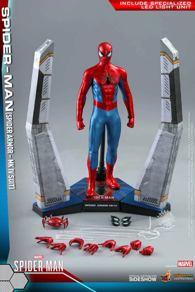 Maybang's Collectibles Hot Toys Marvel Spider-Man Game Spider-Man (Spider Armor - MK IV Suit) 1/6 Scale 12 Action Figure 19 Maybang's Collectibles Hot Toys Marvel Spider-Man Game Spider-Man (Spider Armor - MK IV Suit) 1/6 Scale 12 Action Figure
