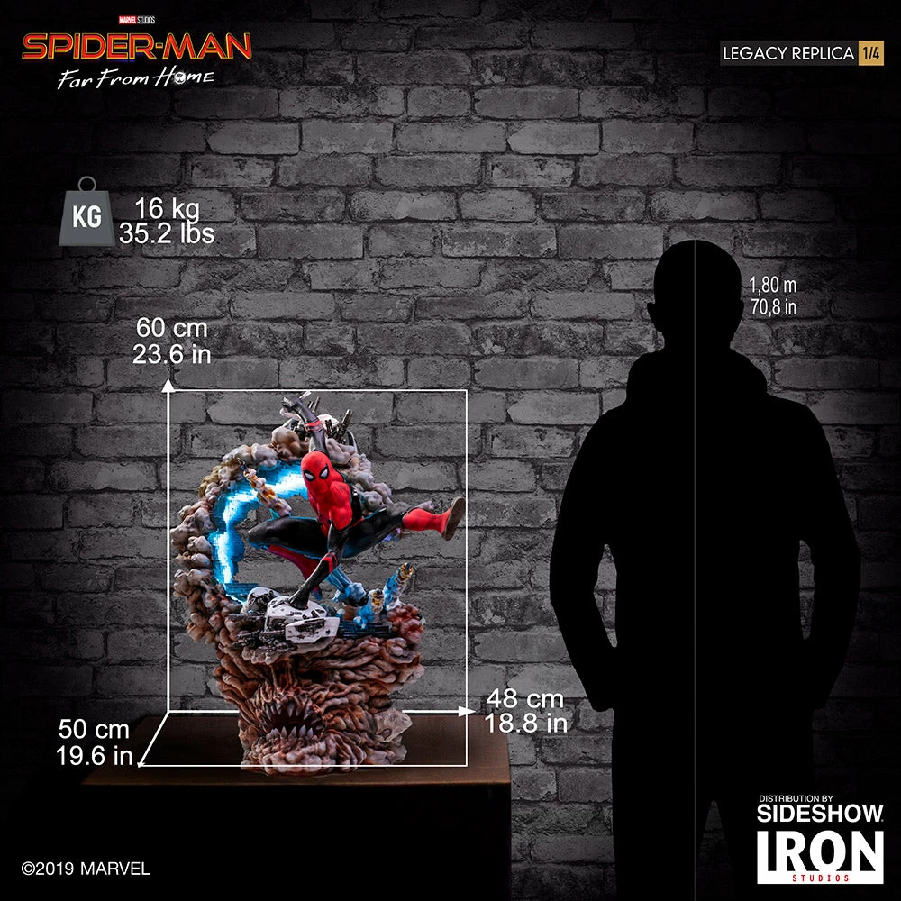Maybang's Collectibles Iron Studios Marvel Spider-Man Far From Home Spider-Man 1/4 Legacy Replica Statue 23 Maybang's Collectibles Iron Studios Marvel Spider-Man Far From Home Spider-Man 1/4 Legacy Replica Statue