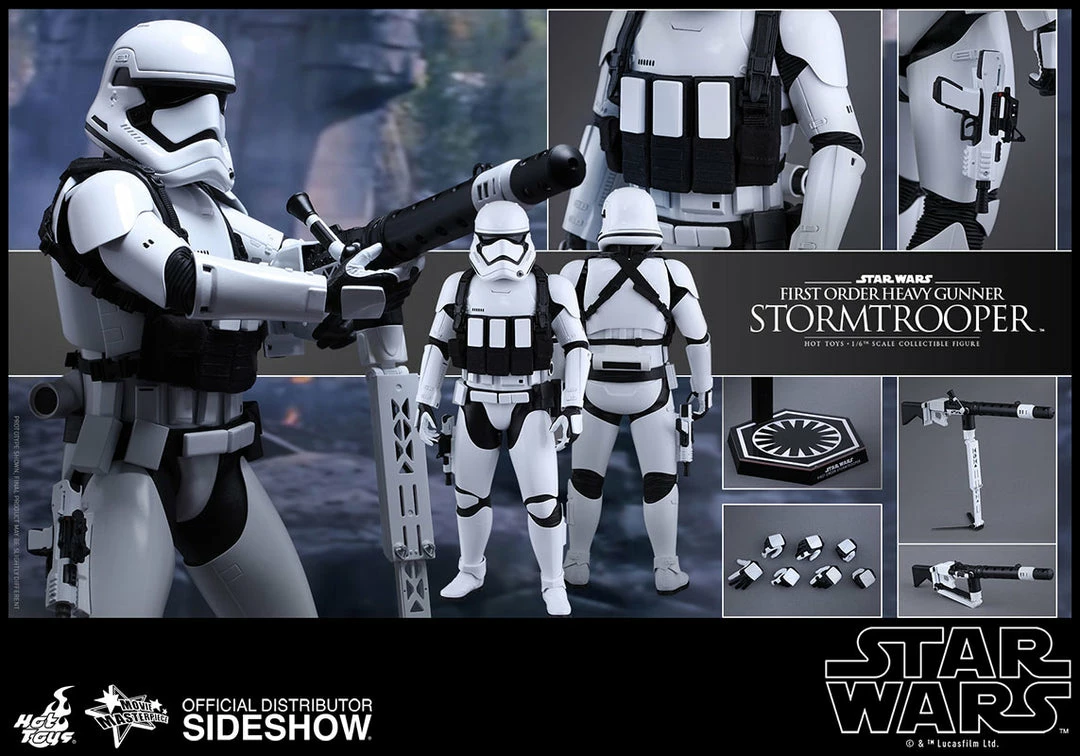 Vendor-unknown Hot Toys Star Wars Episode VII The Force Awakens First Order Heavy Gunner Stormtrooper 1/6 Scale 12" Figure 16 Vendor-unknown Hot Toys Star Wars Episode VII The Force Awakens First Order Heavy Gunner Stormtrooper 1/6 Scale 12" Figure
