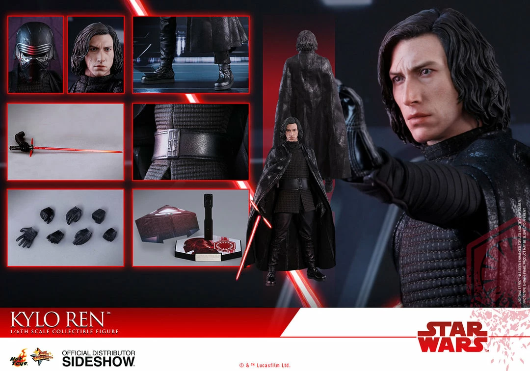 Vendor-unknown Hot Toys Star Wars Episode VIII The Last Jedi Kylo Ren 1/6 Scale 12" Figure 20 Vendor-unknown Hot Toys Star Wars Episode VIII The Last Jedi Kylo Ren 1/6 Scale 12" Figure
