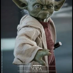 Maybang's Collectibles Hot Toys Star Wars Episode II Attack Of The Clones Master Yoda 1/6 Scale Figure