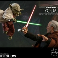 Maybang's Collectibles Hot Toys Star Wars Episode II Attack Of The Clones Master Yoda 1/6 Scale Figure