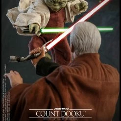 Maybang's Collectibles Hot Toys Star Wars Episode II Attack Of The Clones Master Yoda 1/6 Scale Figure