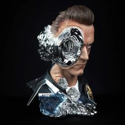 Maybang's Collectibles Others PureArts Terminator 2 T-1000 Art Mask 1:1 Scale Non-Wearable Mask Life Size Bust Statue