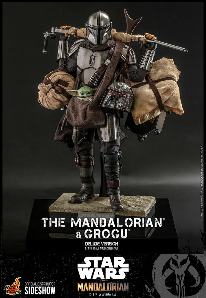 Maybang's Collectibles Hot Toys Star Wars The Mandalorian - Television Masterpiece Series The Mandalorian And Grogu (Deluxe Version) 1/6 Scale 12" Collectible Figure 1 Maybang's Collectibles Hot Toys Star Wars The Mandalorian - Television Masterpiece Series The Mandalorian And Grogu (Deluxe Version) 1/6 Scale 12" Collectible Figure