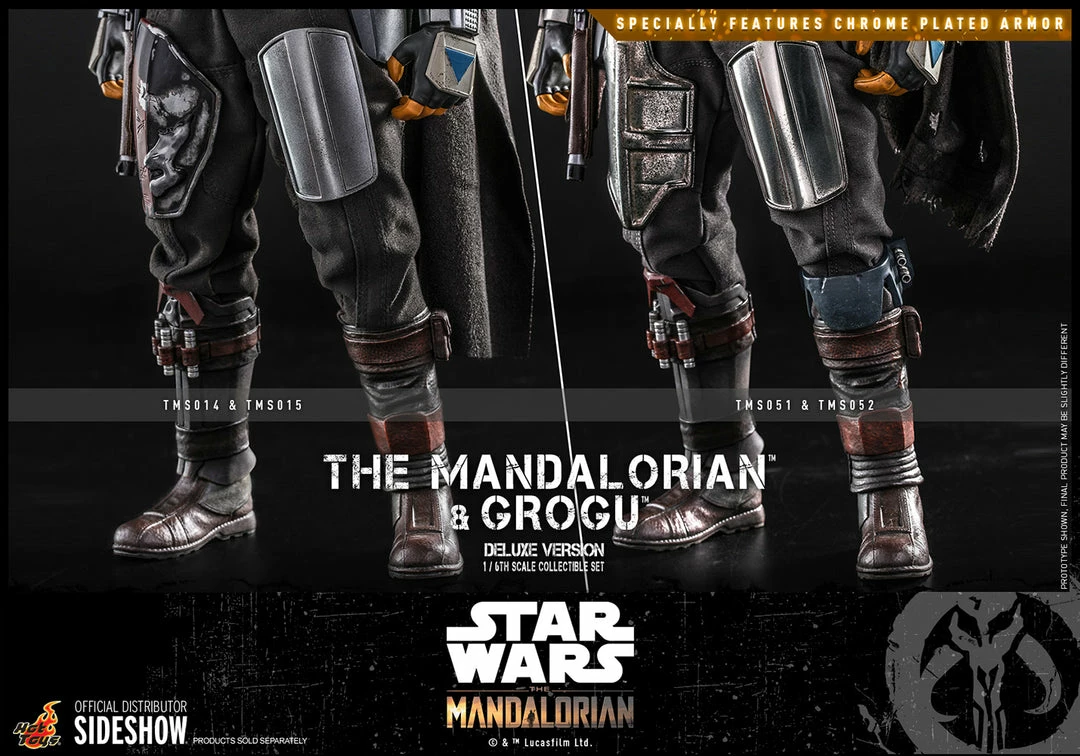 Maybang's Collectibles Hot Toys Star Wars The Mandalorian - Television Masterpiece Series The Mandalorian And Grogu (Deluxe Version) 1/6 Scale 12" Collectible Figure 3 Maybang's Collectibles Hot Toys Star Wars The Mandalorian - Television Masterpiece Series The Mandalorian And Grogu (Deluxe Version) 1/6 Scale 12" Collectible Figure