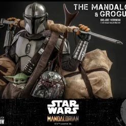 Maybang's Collectibles Hot Toys Star Wars The Mandalorian - Television Masterpiece Series The Mandalorian And Grogu (Deluxe Version) 1/6 Scale 12" Collectible Figure 22 Maybang's Collectibles Hot Toys Star Wars The Mandalorian - Television Masterpiece Series The Mandalorian And Grogu (Deluxe Version) 1/6 Scale 12