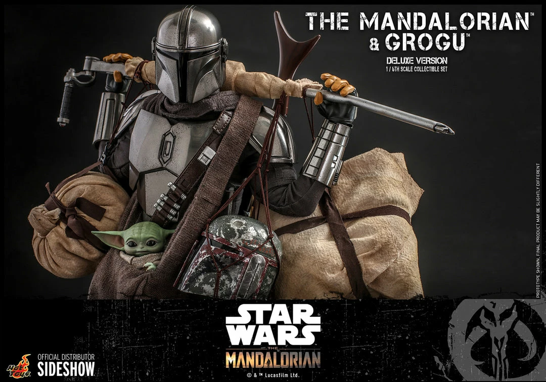 Maybang's Collectibles Hot Toys Star Wars The Mandalorian - Television Masterpiece Series The Mandalorian And Grogu (Deluxe Version) 1/6 Scale 12" Collectible Figure 4 Maybang's Collectibles Hot Toys Star Wars The Mandalorian - Television Masterpiece Series The Mandalorian And Grogu (Deluxe Version) 1/6 Scale 12" Collectible Figure