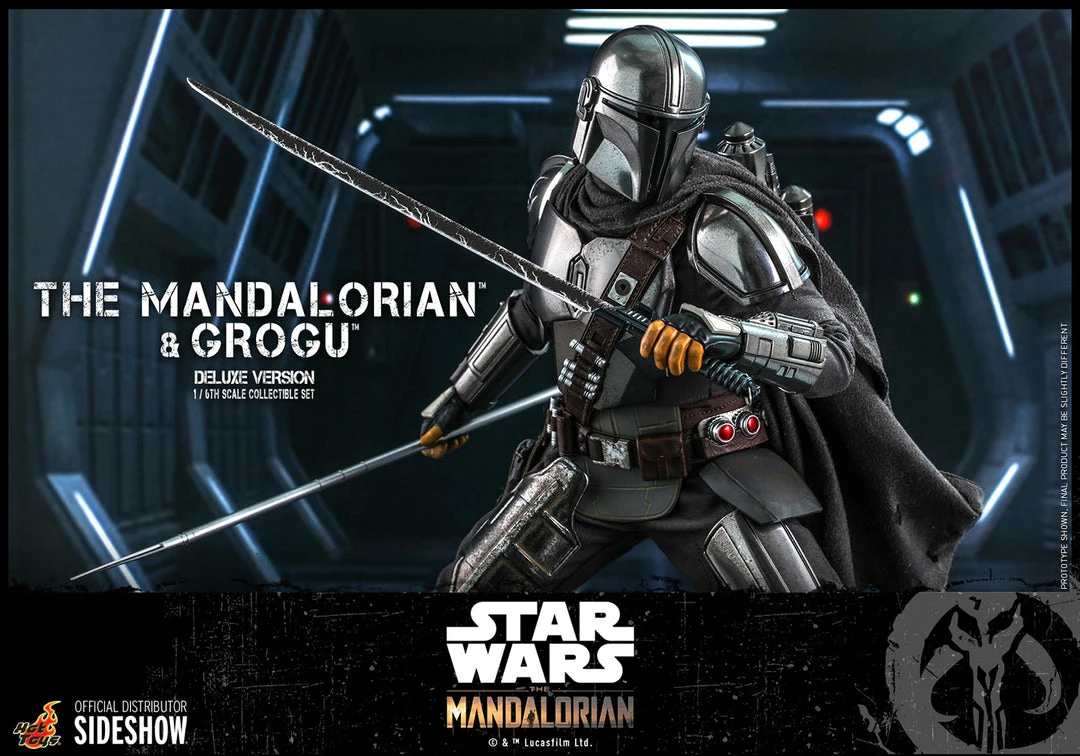 Maybang's Collectibles Hot Toys Star Wars The Mandalorian - Television Masterpiece Series The Mandalorian And Grogu (Deluxe Version) 1/6 Scale 12" Collectible Figure 5 Maybang's Collectibles Hot Toys Star Wars The Mandalorian - Television Masterpiece Series The Mandalorian And Grogu (Deluxe Version) 1/6 Scale 12" Collectible Figure