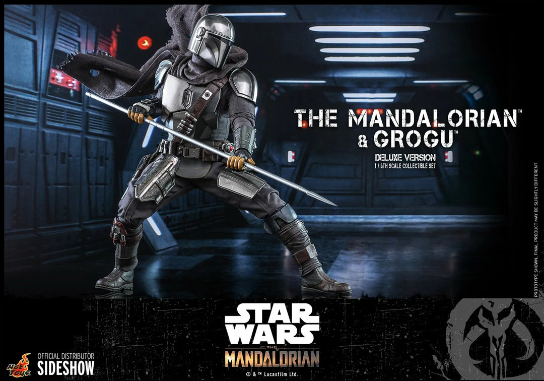 Maybang's Collectibles Hot Toys Star Wars The Mandalorian - Television Masterpiece Series The Mandalorian And Grogu (Deluxe Version) 1/6 Scale 12" Collectible Figure 10 Maybang's Collectibles Hot Toys Star Wars The Mandalorian - Television Masterpiece Series The Mandalorian And Grogu (Deluxe Version) 1/6 Scale 12" Collectible Figure