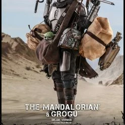 Maybang's Collectibles Hot Toys Star Wars The Mandalorian - Television Masterpiece Series The Mandalorian And Grogu (Deluxe Version) 1/6 Scale 12" Collectible Figure 35 Maybang's Collectibles Hot Toys Star Wars The Mandalorian - Television Masterpiece Series The Mandalorian And Grogu (Deluxe Version) 1/6 Scale 12