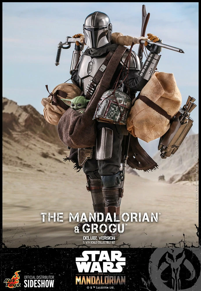 Maybang's Collectibles Hot Toys Star Wars The Mandalorian - Television Masterpiece Series The Mandalorian And Grogu (Deluxe Version) 1/6 Scale 12" Collectible Figure 17 Maybang's Collectibles Hot Toys Star Wars The Mandalorian - Television Masterpiece Series The Mandalorian And Grogu (Deluxe Version) 1/6 Scale 12" Collectible Figure