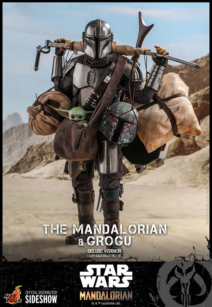 Maybang's Collectibles Hot Toys Star Wars The Mandalorian - Television Masterpiece Series The Mandalorian And Grogu (Deluxe Version) 1/6 Scale 12" Collectible Figure 18 Maybang's Collectibles Hot Toys Star Wars The Mandalorian - Television Masterpiece Series The Mandalorian And Grogu (Deluxe Version) 1/6 Scale 12" Collectible Figure