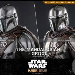 Maybang's Collectibles Hot Toys Star Wars The Mandalorian - Television Masterpiece Series The Mandalorian And Grogu 1/6 Scale 12