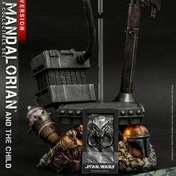 Maybang's Collectibles Hot Toys Star Wars The Mandalorian And The Child (Deluxe Set) 1/4 Quarter Scale Collectible Figure Set