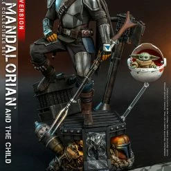 Maybang's Collectibles Hot Toys Star Wars The Mandalorian And The Child (Deluxe Set) 1/4 Quarter Scale Collectible Figure Set
