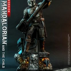 Maybang's Collectibles Hot Toys Star Wars The Mandalorian And The Child (Deluxe Set) 1/4 Quarter Scale Collectible Figure Set