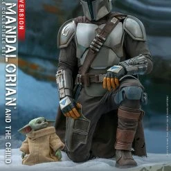 Maybang's Collectibles Hot Toys Star Wars The Mandalorian And The Child (Deluxe Set) 1/4 Quarter Scale Collectible Figure Set