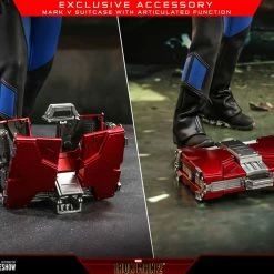 Maybang's Collectibles Hot Toys Marvel Comics Iron Man 2 Tony Stark (Mark V Suit Up Version) Deluxe 1/6 Scale 12