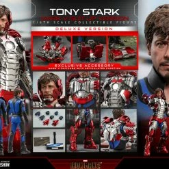 Maybang's Collectibles Hot Toys Marvel Comics Iron Man 2 Tony Stark (Mark V Suit Up Version) Deluxe 1/6 Scale 12