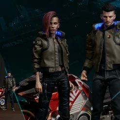 Maybang's Collectibles PureArts Cyberpunk 2077 V Male & Female 1/6 Scale Limited Edition Figure Set With Yaiba Kusanagi Sportbike Science Fiction