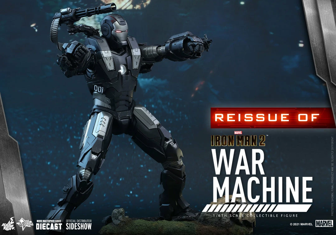 Maybang's Collectibles Hot Toys Marvel Comics Iron Man 2 War Machine Mark I (Reissue) DIECAST 1/6 Scale Collectible Figure 3 Maybang's Collectibles Hot Toys Marvel Comics Iron Man 2 War Machine Mark I (Reissue) DIECAST 1/6 Scale Collectible Figure